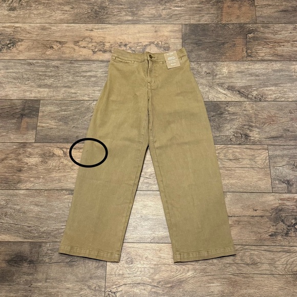 Madewell The Petite Emmett Wide-Leg Crop Pant: Welt Pocket Edition Size 25P - Picture 2 of 7